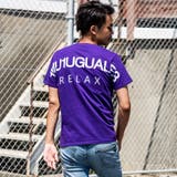 パープル | 1PIU1UGUALE3 RELAX バックロゴプリントTシャツ | SHIFFON