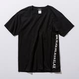 ブラック | 1PIU1UGUALE3 RELAX サイドロゴプリントTシャツ | SHIFFON