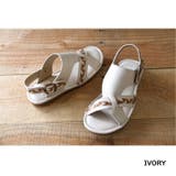 SHOEZOO64927－アイボリー | 【SHOEZOO】ストラップが動く！2WAYサンダル  64927 | en　bridge