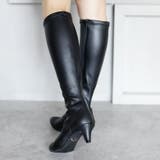 22AW 秋冬新作 日本製 ストレッチ ロングブーツ シンプル | SHOE FANTASY | 詳細画像18