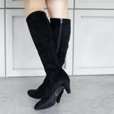 22AW 秋冬新作 日本製 ストレッチ ロングブーツ シンプル | SHOE FANTASY | 詳細画像24
