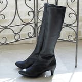 22AW 秋冬新作 日本製 ストレッチ ロングブーツ シンプル | SHOE FANTASY | 詳細画像11