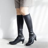 22AW 秋冬新作 日本製 ストレッチ ロングブーツ シンプル | SHOE FANTASY | 詳細画像13