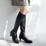 22AW 秋冬新作 日本製 ストレッチ ロングブーツ シンプル | SHOE FANTASY | 詳細画像14