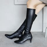 22AW 秋冬新作 日本製 ストレッチ ロングブーツ シンプル | SHOE FANTASY | 詳細画像16