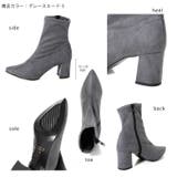 日本製 ストレッチショートブーツ フレアヒール | SHOE FANTASY | 詳細画像3 