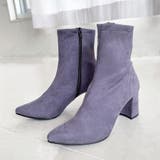 日本製 ストレッチショートブーツ フレアヒール | SHOE FANTASY | 詳細画像28 