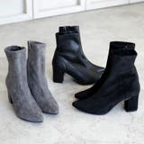 日本製 ストレッチショートブーツ フレアヒール | SHOE FANTASY | 詳細画像9 