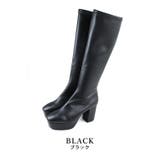 black | 日本製 ストレッチロングブーツ 晴雨兼用 美脚 | SHOE FANTASY