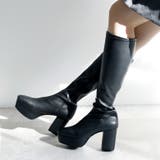 日本製 ストレッチロングブーツ 晴雨兼用 美脚 | SHOE FANTASY | 詳細画像6 