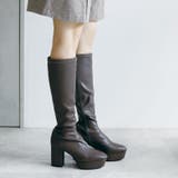 日本製 ストレッチロングブーツ 晴雨兼用 美脚 | SHOE FANTASY | 詳細画像17 