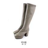 oak | 日本製 ストレッチロングブーツ 晴雨兼用 美脚 | SHOE FANTASY