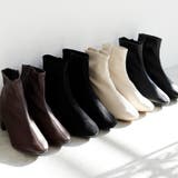 日本製 ストレッチスクエアショートブーツ ストレッチブーツ | SHOE FANTASY | 詳細画像9 