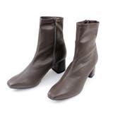 22AW 秋冬新作 日本製 ストレッチ ブーツ ショートブーツ 6cmヒール  | SHOE FANTASY | 詳細画像3 