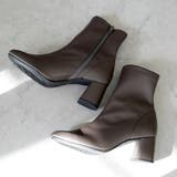22AW 秋冬新作 日本製 ストレッチ ブーツ ショートブーツ 6cmヒール  | SHOE FANTASY | 詳細画像20 