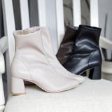 22AW 秋冬新作 日本製 ストレッチ ブーツ ショートブーツ 6cmヒール  | SHOE FANTASY | 詳細画像11 