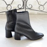 22AW 秋冬新作 日本製 ストレッチ ブーツ ショートブーツ 6cmヒール  | SHOE FANTASY | 詳細画像13 