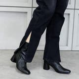 22AW 秋冬新作 日本製 ストレッチ ブーツ ショートブーツ 6cmヒール  | SHOE FANTASY | 詳細画像15 