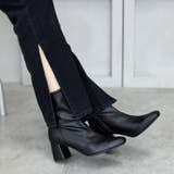 22AW 秋冬新作 日本製 ストレッチ ブーツ ショートブーツ 6cmヒール  | SHOE FANTASY | 詳細画像17 