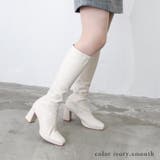 22AW 秋冬新作 日本製 ストレッチロングブーツ 7.5cmヒール  | SHOE FANTASY | 詳細画像24 