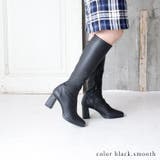 22AW 秋冬新作 日本製 ストレッチロングブーツ 7.5cmヒール  | SHOE FANTASY | 詳細画像10 
