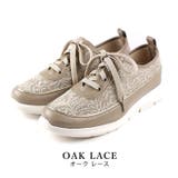 oakレース  | 日本製 スニーカーレディース 3cmヒール 快適 軽量 | SHOE FANTASY