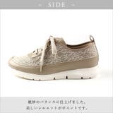 日本製 スニーカーレディース 3cmヒール 快適 軽量 | SHOE FANTASY | 詳細画像4 