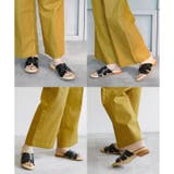 日本製 デザインカット ミュールサンダル ローヒール ぺたんこ | SHOE FANTASY | 詳細画像18 