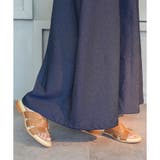 日本製 デザインカット ミュールサンダル ローヒール ぺたんこ | SHOE FANTASY | 詳細画像22 