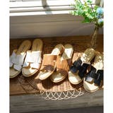 日本製 デザインカット ミュールサンダル ローヒール ぺたんこ | SHOE FANTASY | 詳細画像26 