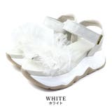 white | ボリュームチュール スポーツサンダル スポサン 厚底 | SHOE FANTASY