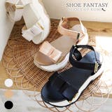サテンリボン スポーツサンダル スポサン 厚底 | SHOE FANTASY | 詳細画像1 