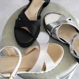 日本製 クロスベルト カジュアル サンダル ローヒール ぺたんこ | SHOE FANTASY | 詳細画像15 
