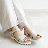 日本製 クロスベルト カジュアル サンダル ローヒール ぺたんこ | SHOE FANTASY | 詳細画像33 