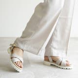 日本製 クロスベルト カジュアル サンダル ローヒール ぺたんこ | SHOE FANTASY | 詳細画像35 