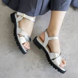 日本製 クロスベルト カジュアル サンダル ローヒール ぺたんこ | SHOE FANTASY | 詳細画像39 