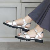 日本製 クロスベルト カジュアル サンダル ローヒール ぺたんこ | SHOE FANTASY | 詳細画像41 