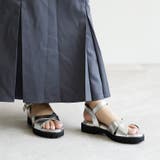 日本製 クロスベルト カジュアル サンダル ローヒール ぺたんこ | SHOE FANTASY | 詳細画像43 