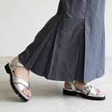 日本製 クロスベルト カジュアル サンダル ローヒール ぺたんこ | SHOE FANTASY | 詳細画像44 