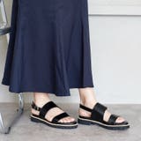 日本製 ダブルベルト カジュアル サンダル ローヒール ぺたんこ | SHOE FANTASY | 詳細画像26 