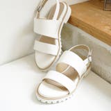 日本製 ダブルベルト カジュアル サンダル ローヒール ぺたんこ | SHOE FANTASY | 詳細画像30 