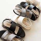 日本製 ダブルベルト カジュアル サンダル ローヒール ぺたんこ | SHOE FANTASY | 詳細画像15 