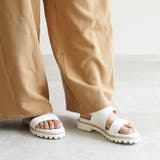 日本製 ダブルベルト カジュアル サンダル ローヒール ぺたんこ | SHOE FANTASY | 詳細画像35 