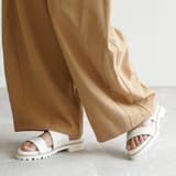 日本製 ダブルベルト カジュアル サンダル ローヒール ぺたんこ | SHOE FANTASY | 詳細画像37 