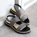 日本製 ダブルベルト カジュアル サンダル ローヒール ぺたんこ | SHOE FANTASY | 詳細画像39 