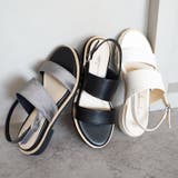 日本製 ダブルベルト カジュアル サンダル ローヒール ぺたんこ | SHOE FANTASY | 詳細画像18 