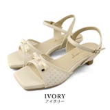 ivory | 日本製 グログランリボン チュール レース サンダル | SHOE FANTASY