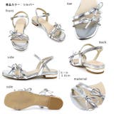 日本製 ダブルリボン ストラップ サンダル 痛くない 柔らかい | SHOE FANTASY | 詳細画像3