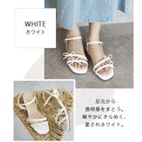 日本製 ダブルリボン ストラップ サンダル 痛くない 柔らかい | SHOE FANTASY | 詳細画像12