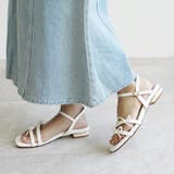 日本製 ダブルリボン ストラップ サンダル 痛くない 柔らかい | SHOE FANTASY | 詳細画像30